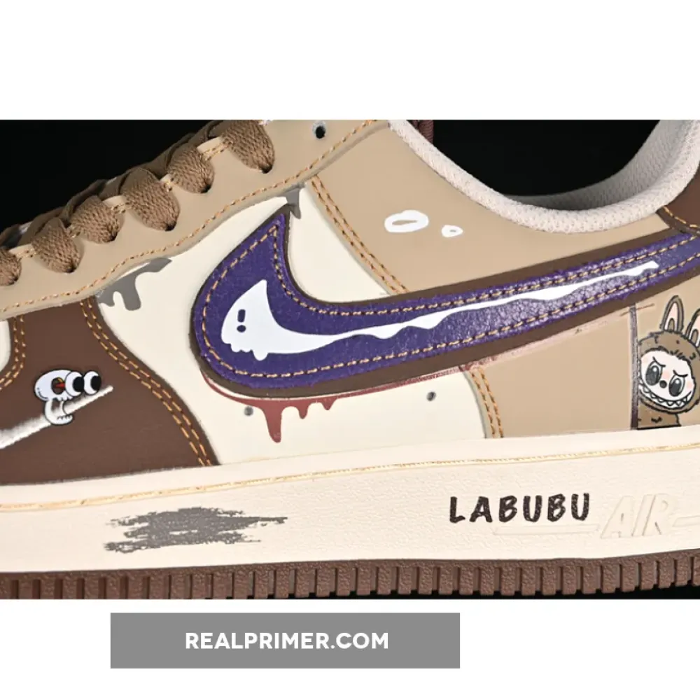 AIR FORCE 1 07 LOW WHITE/BROWN/PURPLE LJ8822-101