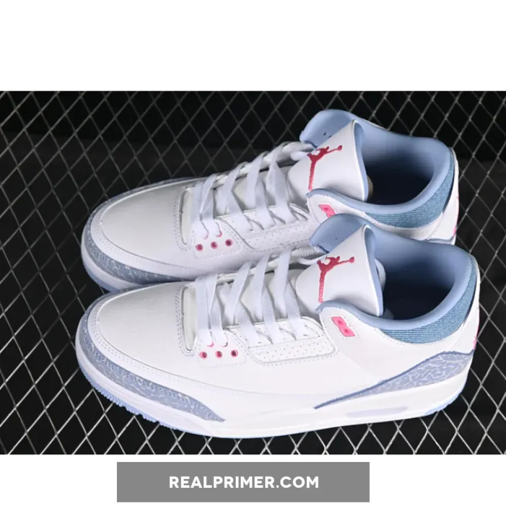 AIR JORDAN 3 COBALT BLISS WHITE/BLUE/PINK HQ0784-101