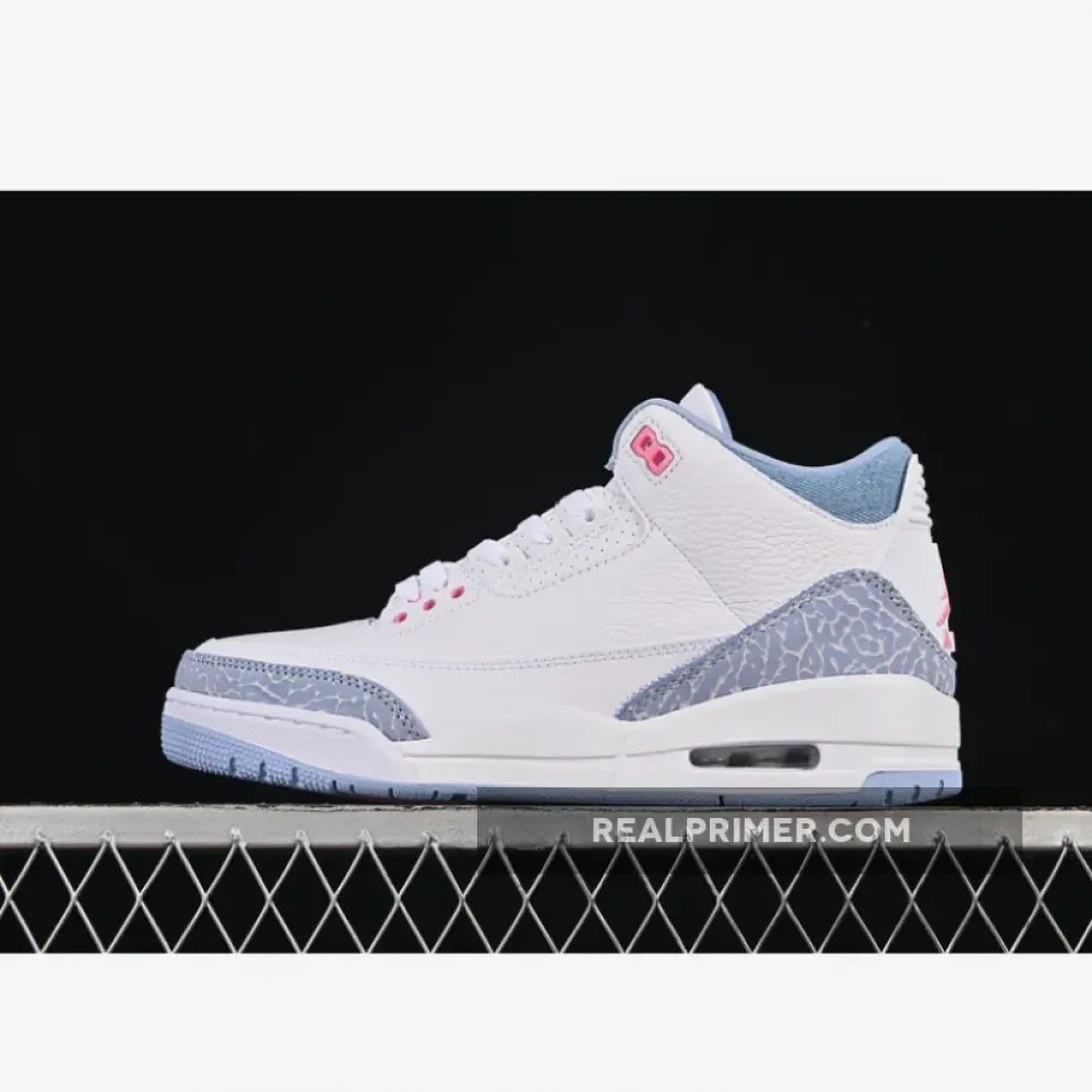 AIR JORDAN 3 COBALT BLISS WHITE/BLUE/PINK HQ0784-101