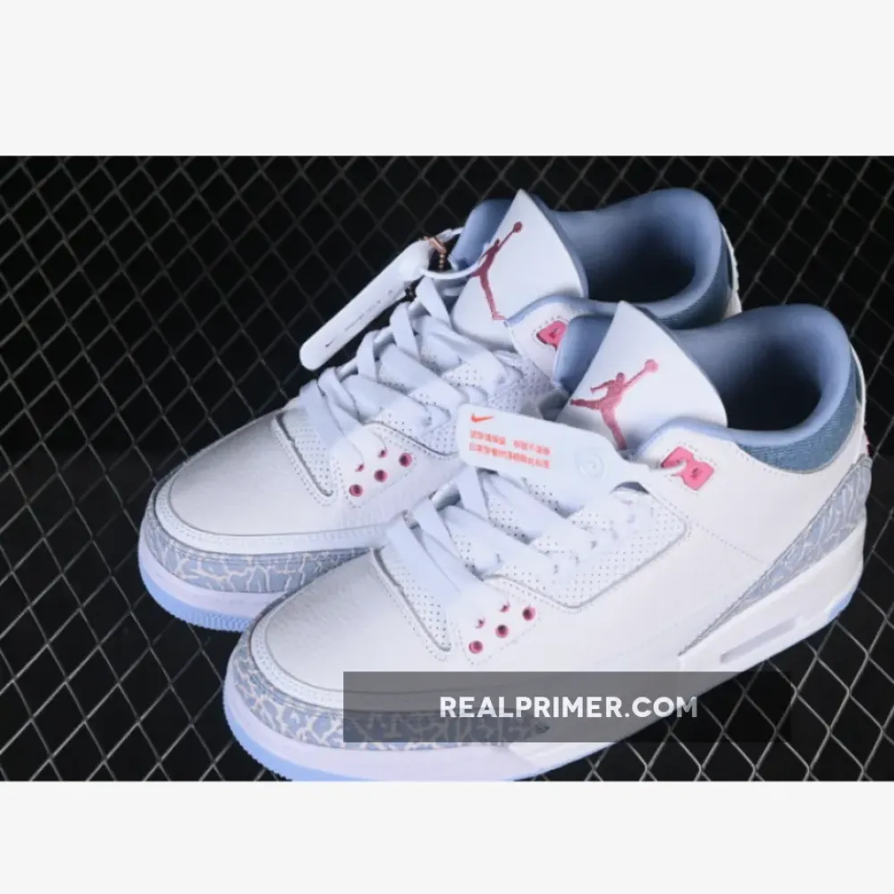 AIR JORDAN 3 COBALT BLISS WHITE/BLUE/RED HQ0784-101