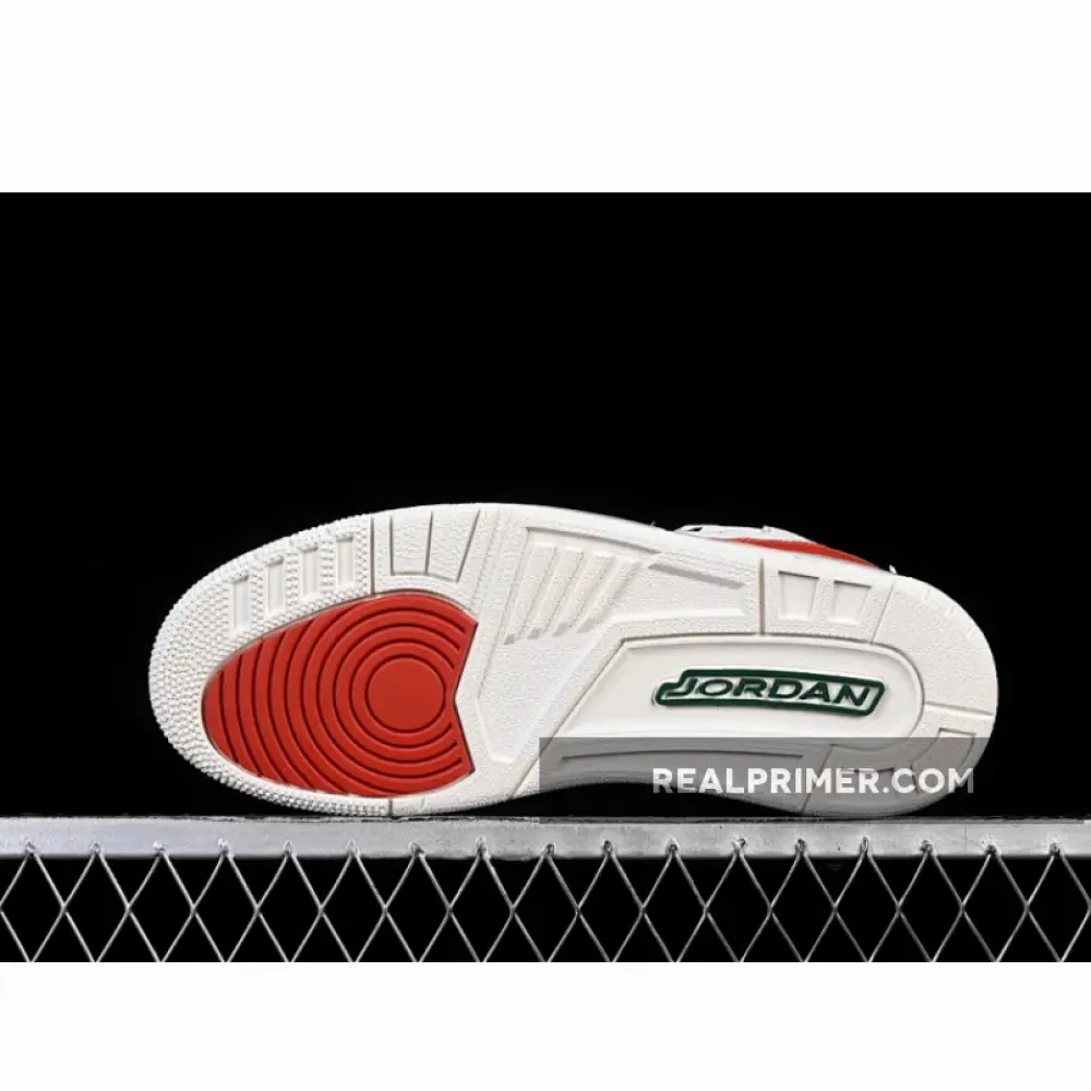 JORDAN 3 RETRO SUMMIT WHITE/METALLIC GOLD/PINE GREEN/DRAGON RED IO1752-100