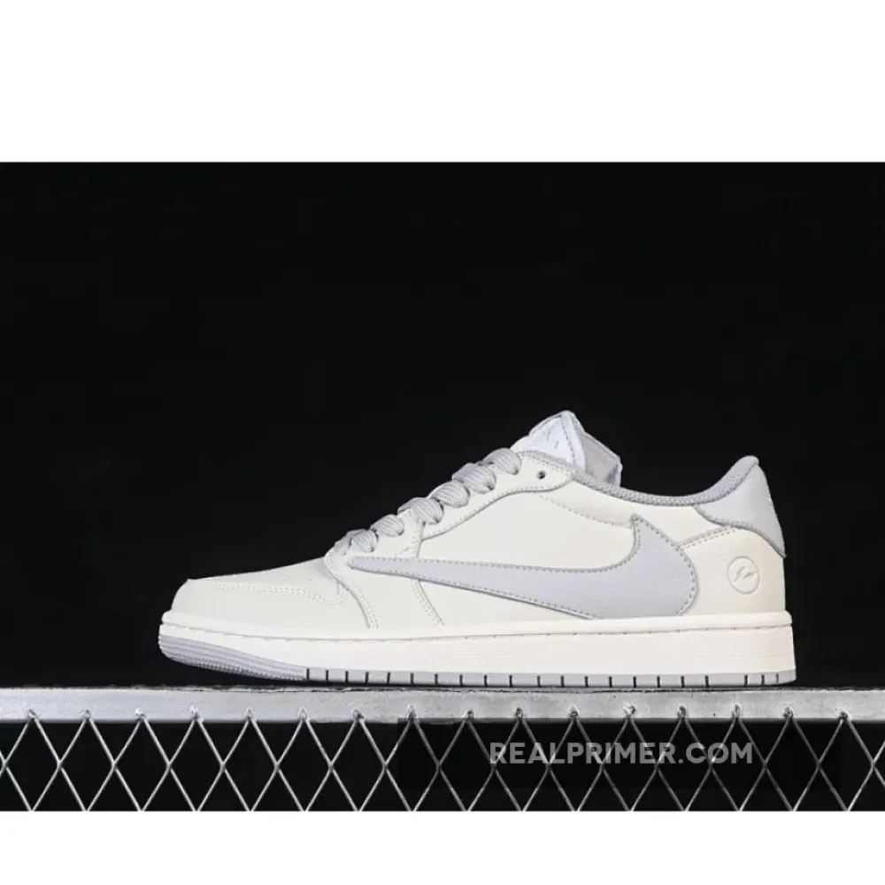 FRAGMENT DESIGN AIR JORDAN 1 LOW OG WHITE/GREY LK1099-062