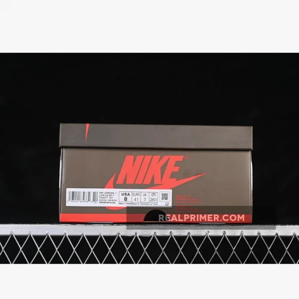 TRAVIS SCOTT AIR JORDAN 1 LOW OG BROWN/BLACK/RED CQ4277-001