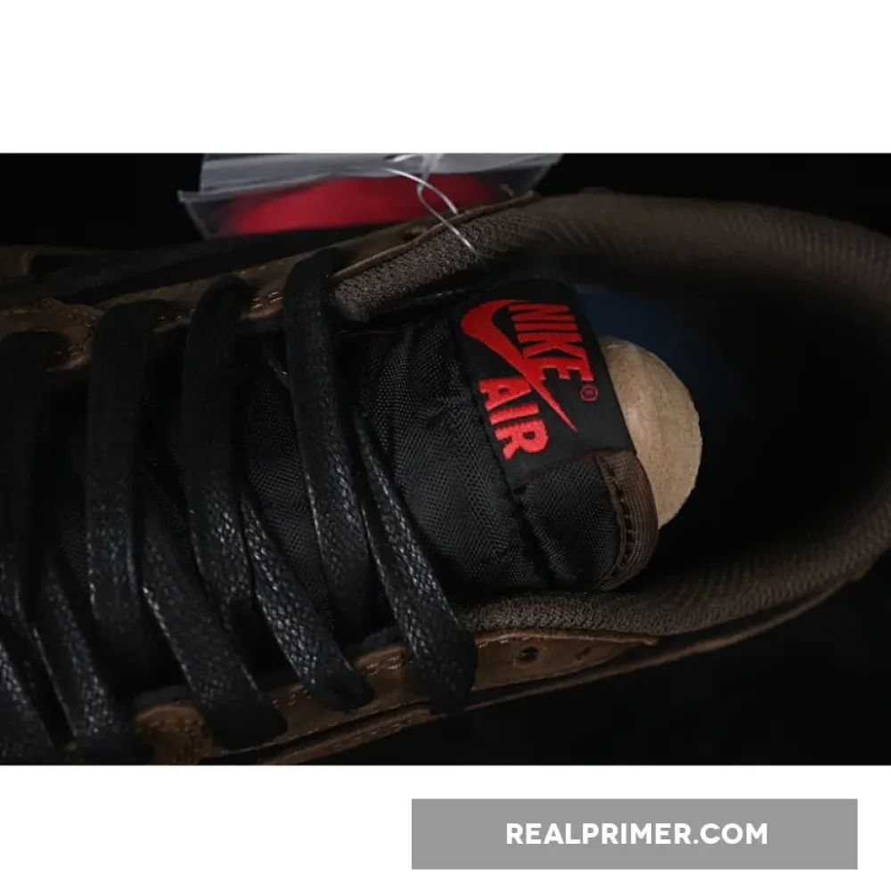 TRAVIS SCOTT AIR JORDAN 1 LOW OG BROWN/BLACK/RED CQ4277-001