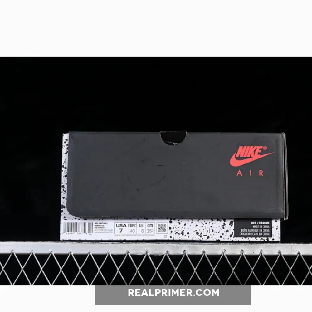 JORDAN 5 RETRO FIRE RED BLACK TONGUE WHITE/FIRE RED/BLACK HQ7978-101