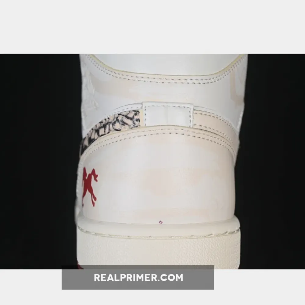 AIR JORDAN 1 MID AJ1 CASUAL SNEAKERS WINE RED/WHITE DQ8426-105