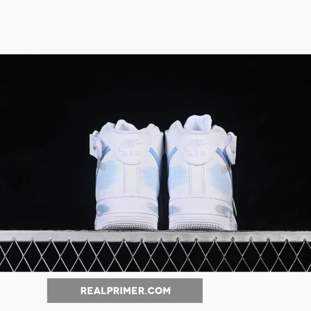 AIR FORCE 1 07 MID CASUAL SNEAKERS SKY BLUE/WHITE ZH0316-124