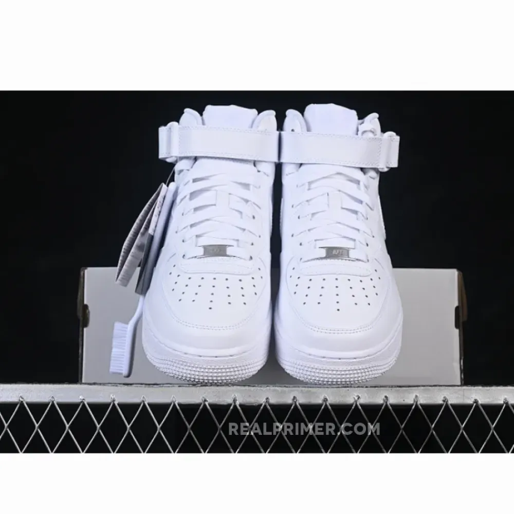 AIR FORCE 1 07 MID CASUAL SNEAKERS PURE WHITE/WHITE CW2289-111