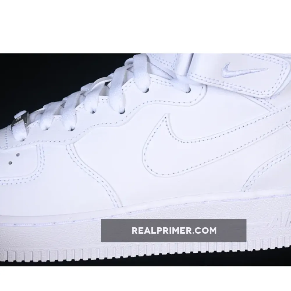 AIR FORCE 1 07 MID CASUAL SNEAKERS PURE WHITE/WHITE CW2289-111