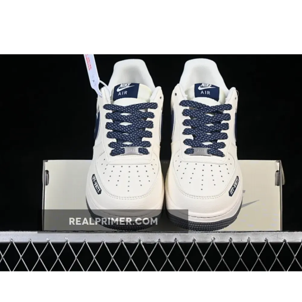 AIR FORCE 1 07 LOW CASUAL SHOES NAVY BLUE/WHITE/GREY QW5836-026