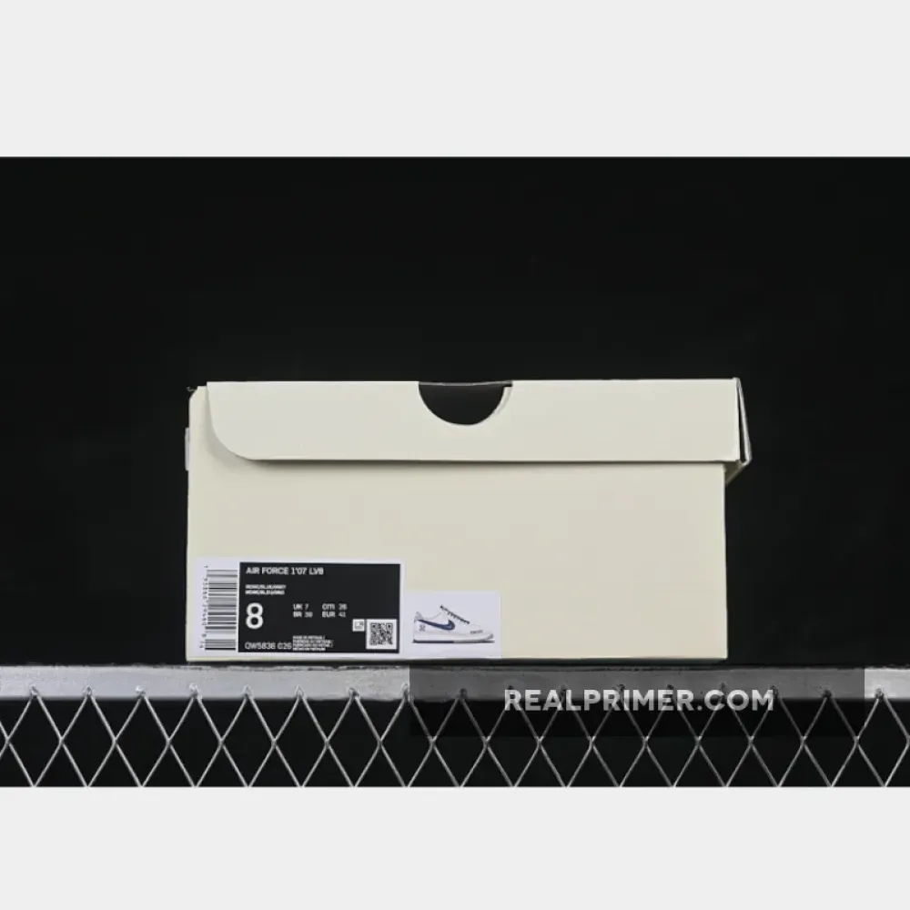 AIR FORCE 1 07 LOW CASUAL SHOES NAVY BLUE/WHITE/GREY QW5836-026