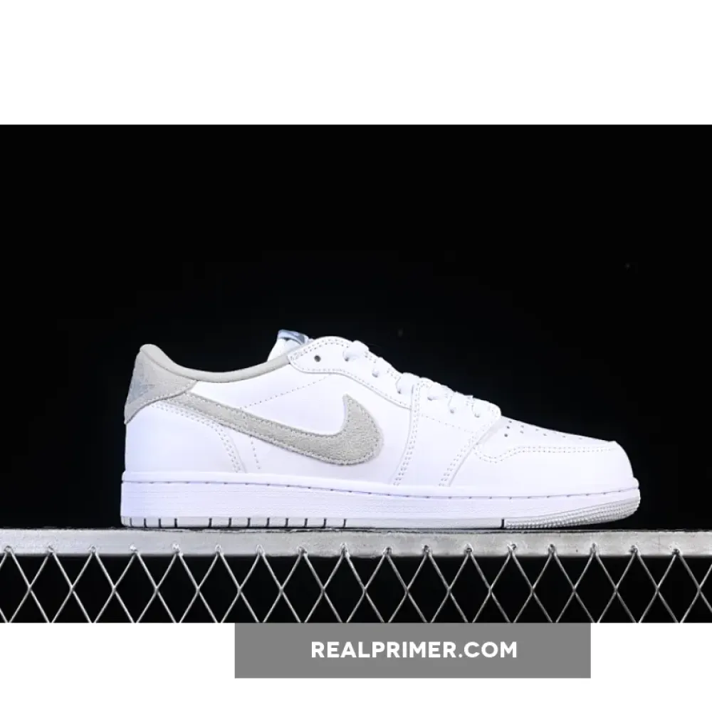 JORDAN 1 LOW OG WHITE/WHITE-NEUTRAL GREY CZ0775-100