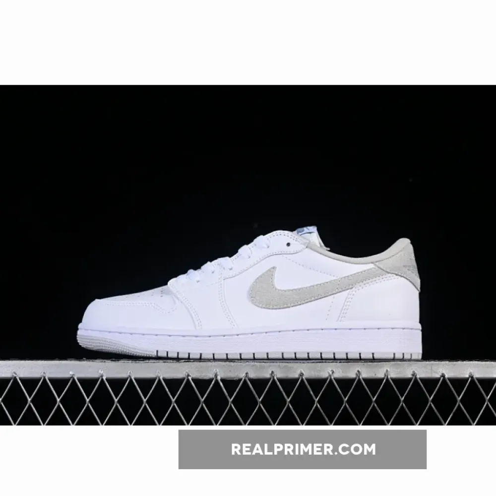 JORDAN 1 LOW OG WHITE/WHITE-NEUTRAL GREY CZ0775-100