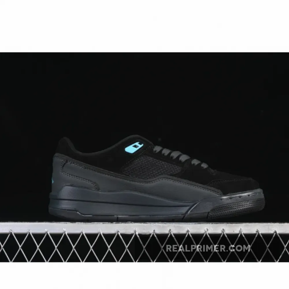 AIR JORDAN FLIGHT COURT AJ RETRO SNEAKERS BLACK/BLUE HF3255-040