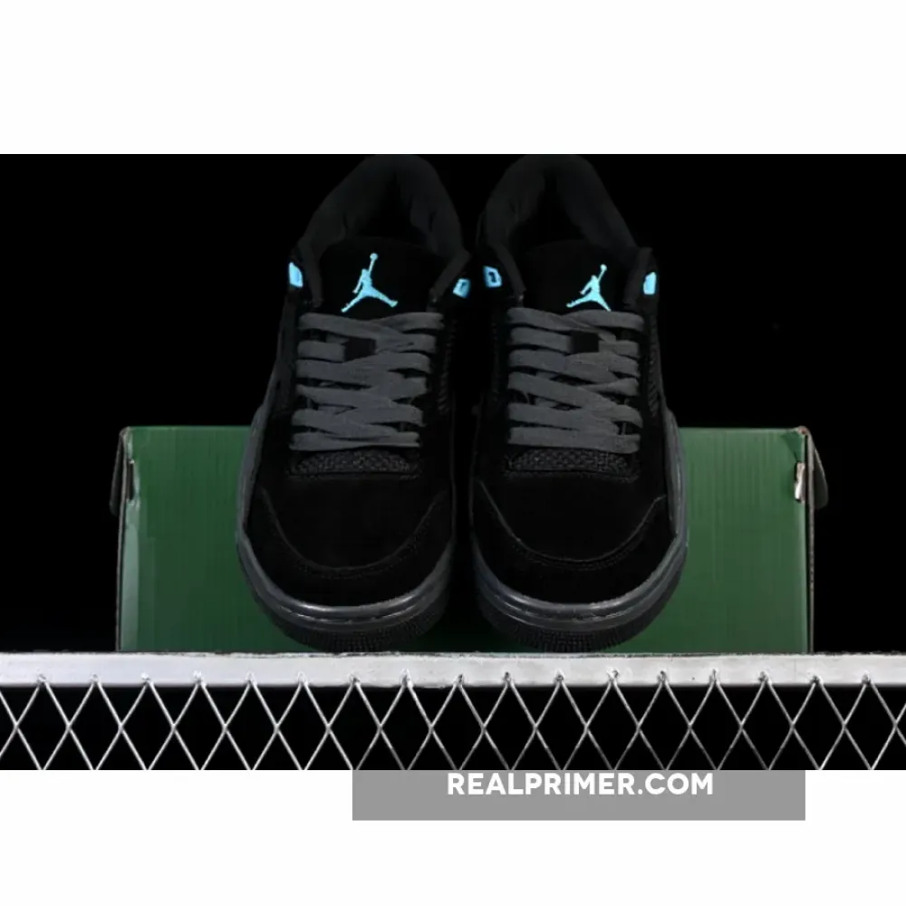 AIR JORDAN FLIGHT COURT AJ RETRO SNEAKERS BLACK/BLUE HF3255-040