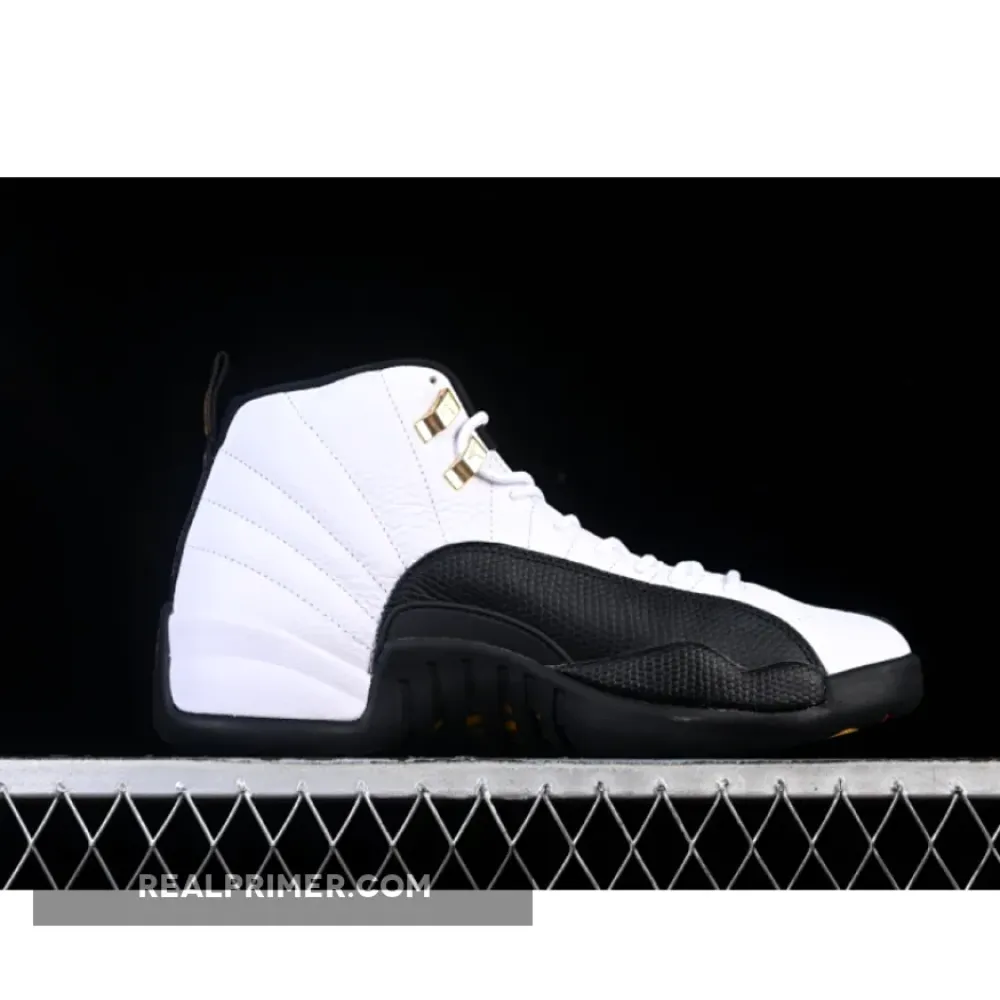 AIR JORDAN 12 RETRO TAXI AJ12  BLACK/WHITE CT8013-117