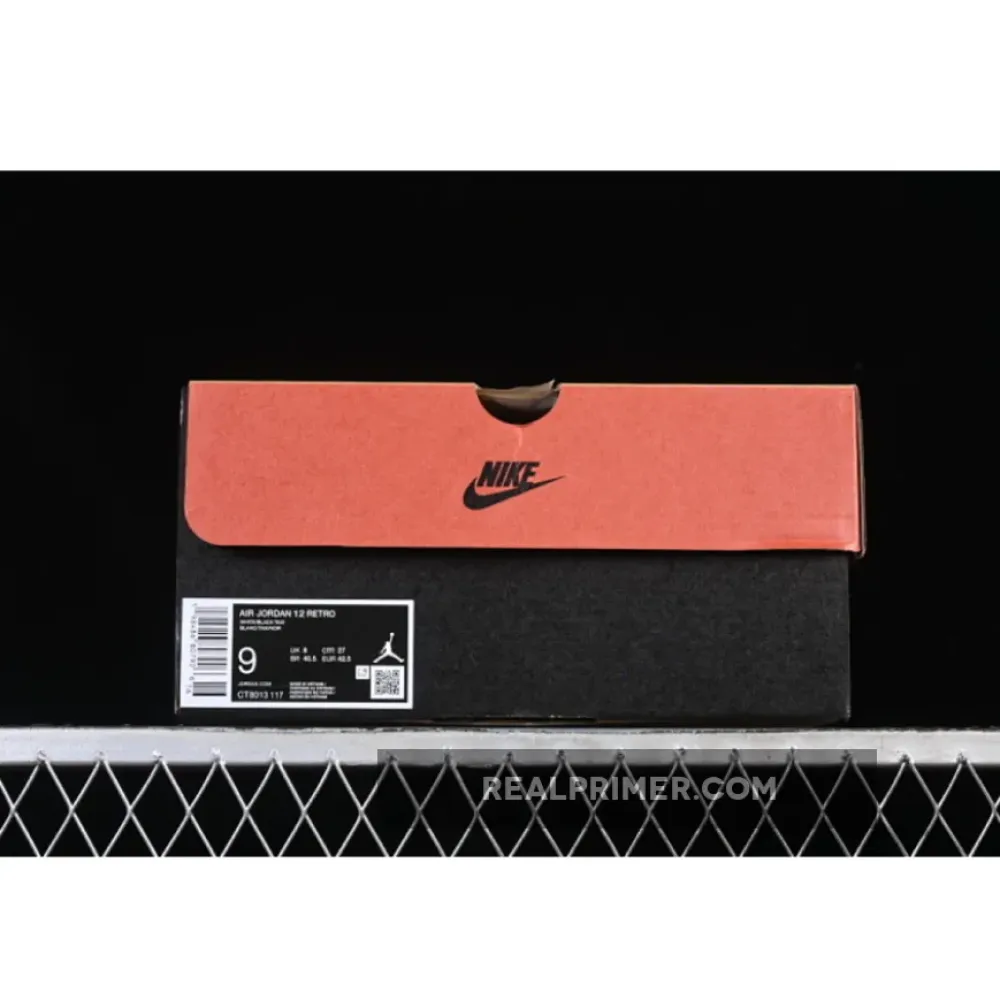 AIR JORDAN 12 RETRO TAXI AJ12  BLACK/WHITE CT8013-117