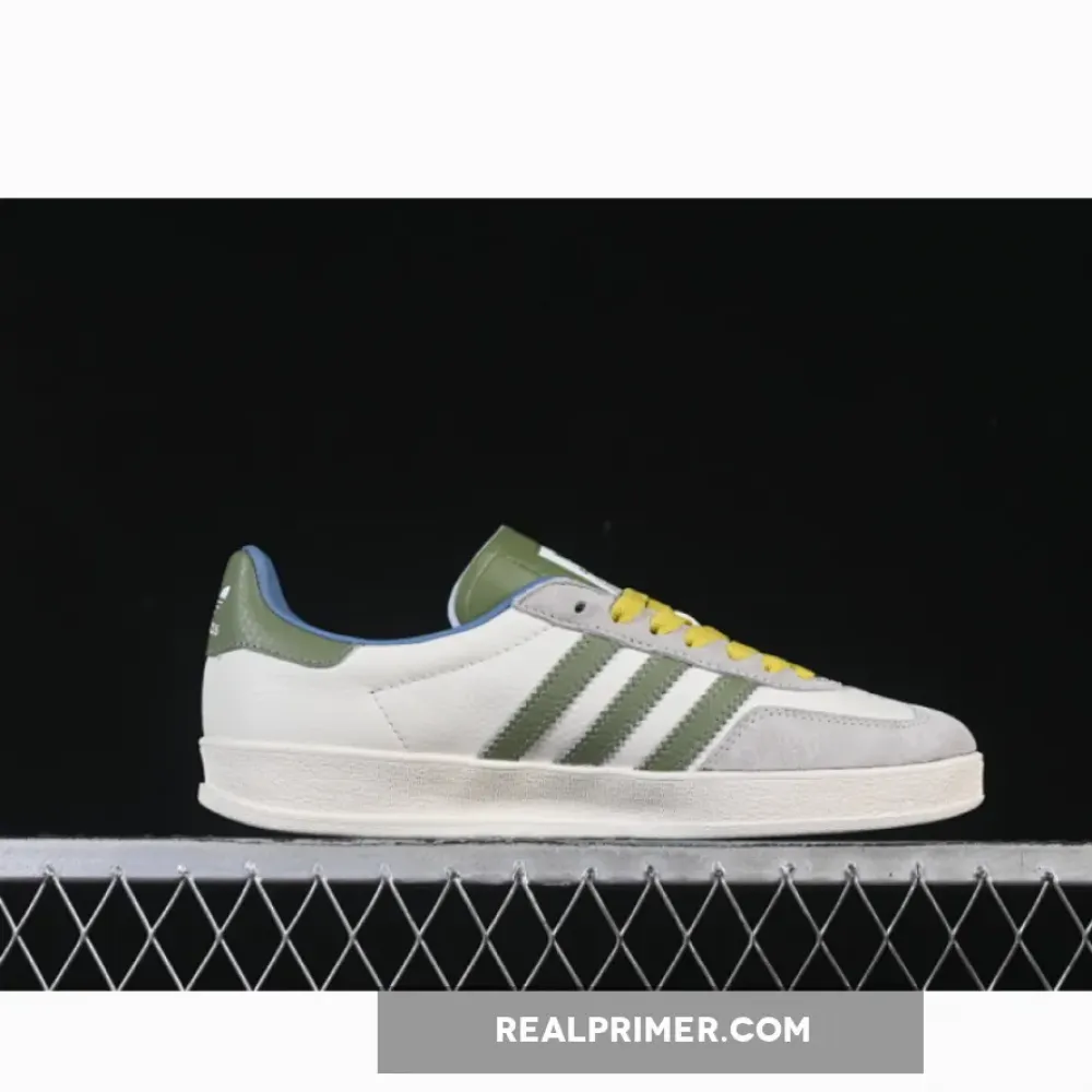 ORIGINALS GAZELLE INDOOR LOW-TOP SNEAKERS GREY/WHITE/GREEN DD6607