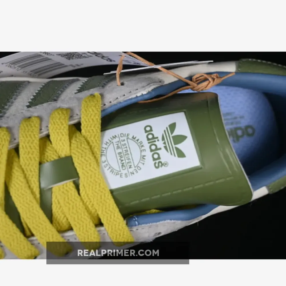 ORIGINALS GAZELLE INDOOR LOW-TOP SNEAKERS GREY/WHITE/GREEN DD6607