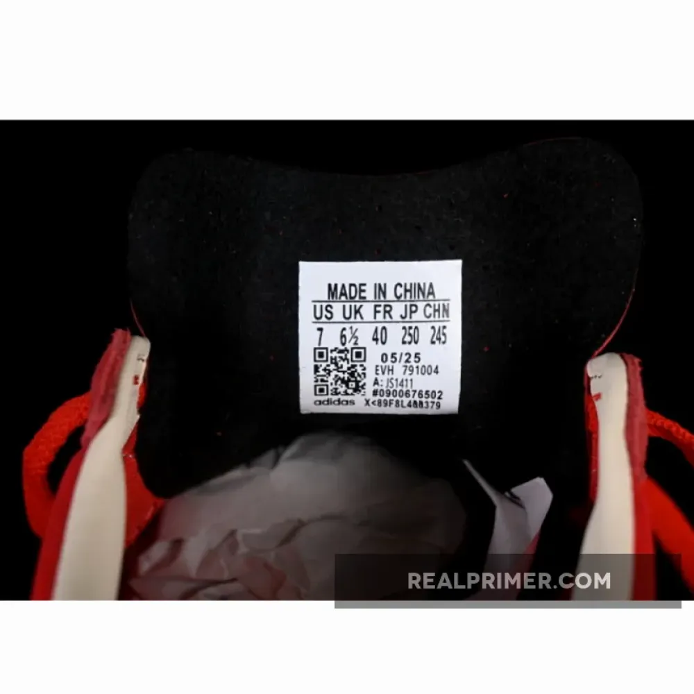 GAZELLE INDOOR RED/BETTER SCARLET/CREAM WHITE JS1411