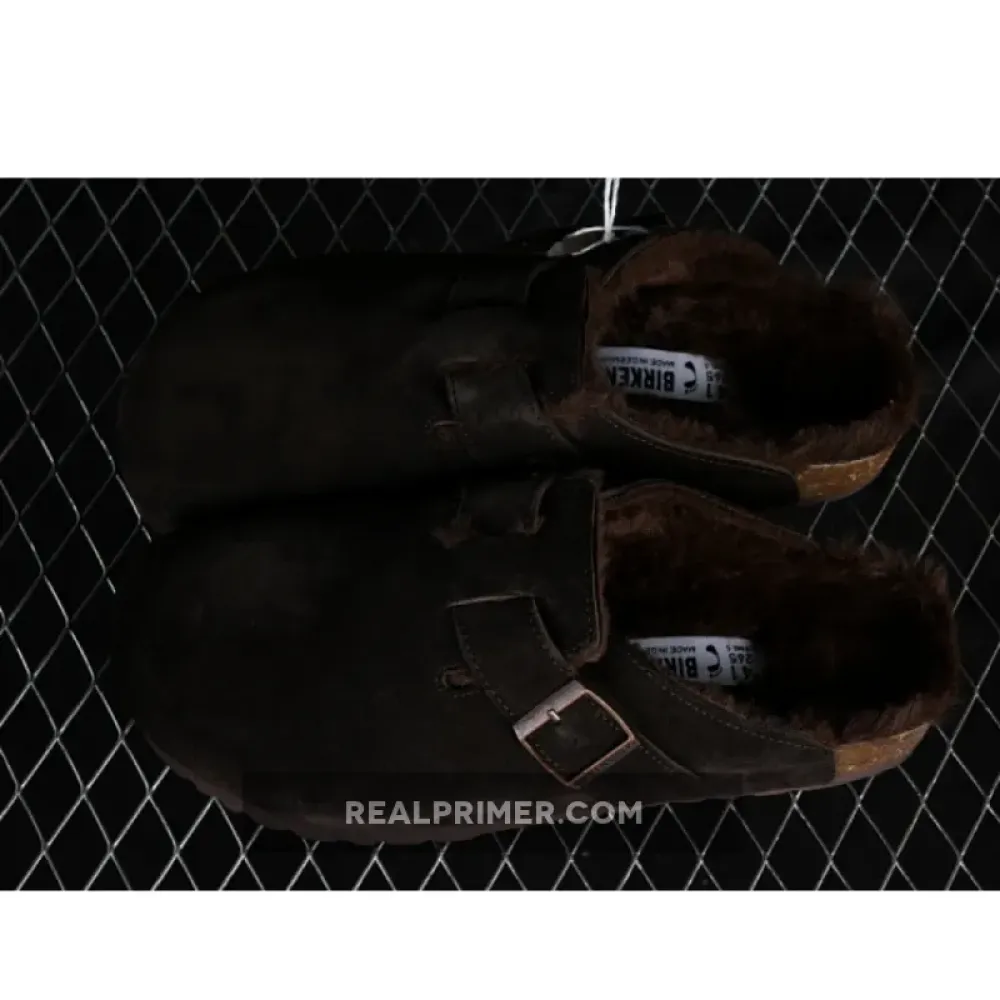 BIRKENSTOCK AUTUMN AND WINTER FLEECE COLLECTION MOCHA BROWN/COFFEE 3QBDUX