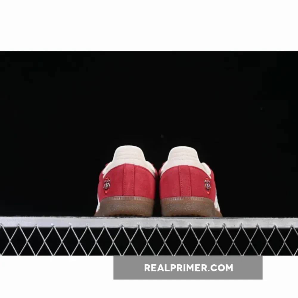 SAMBA OG TAL CLOVER CASUAL BOARD SHOES RED/COFFEE/WHITE IG8905