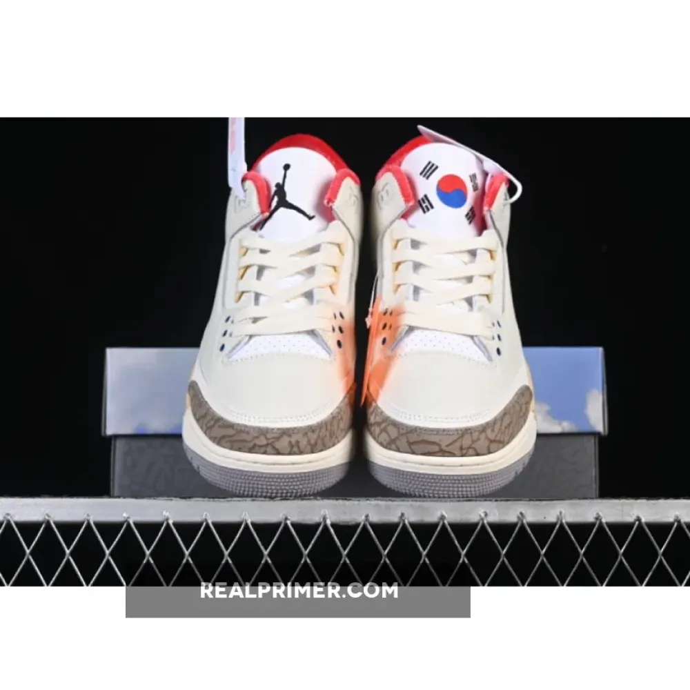 AIR JORDAN 3 RETRO SEOUL 2.0 AJ3 APRICOT/WHITE/BLUE IB1482-100