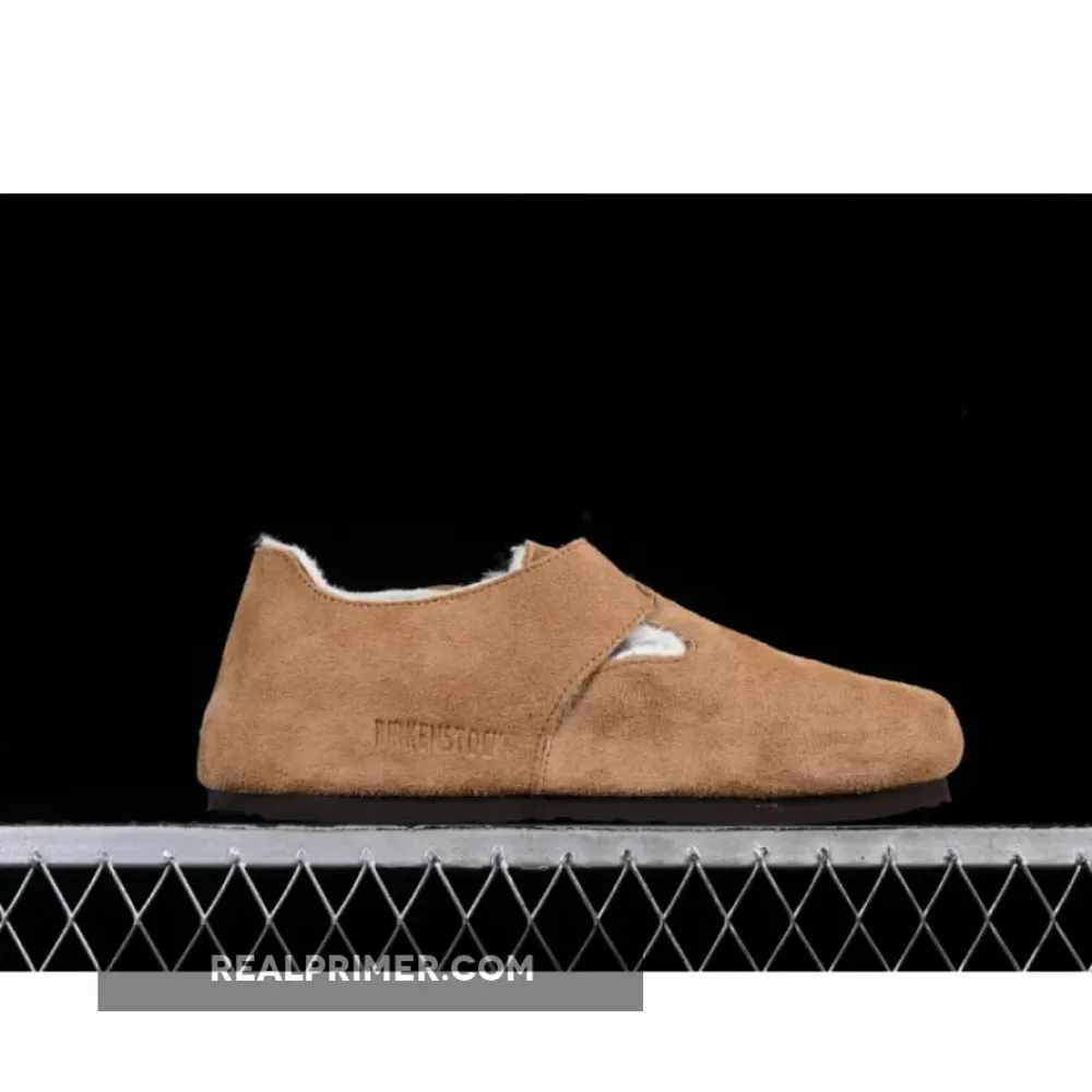 BIRKENSTOCK ADD FLEECE IN AUTUMN AND WINTER CHESTNUT BROWN/BROWN FKLHKA