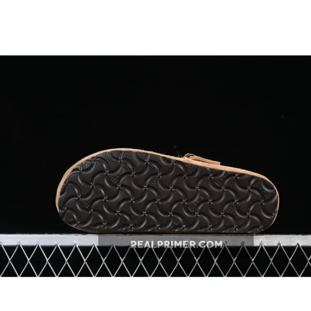 BIRKENSTOCK ADD FLEECE IN AUTUMN AND WINTER CHESTNUT BROWN/BROWN FKLHKA