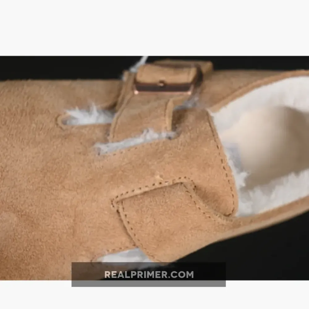 BIRKENSTOCK ADD FLEECE IN AUTUMN AND WINTER CHESTNUT BROWN/BROWN FKLHKA