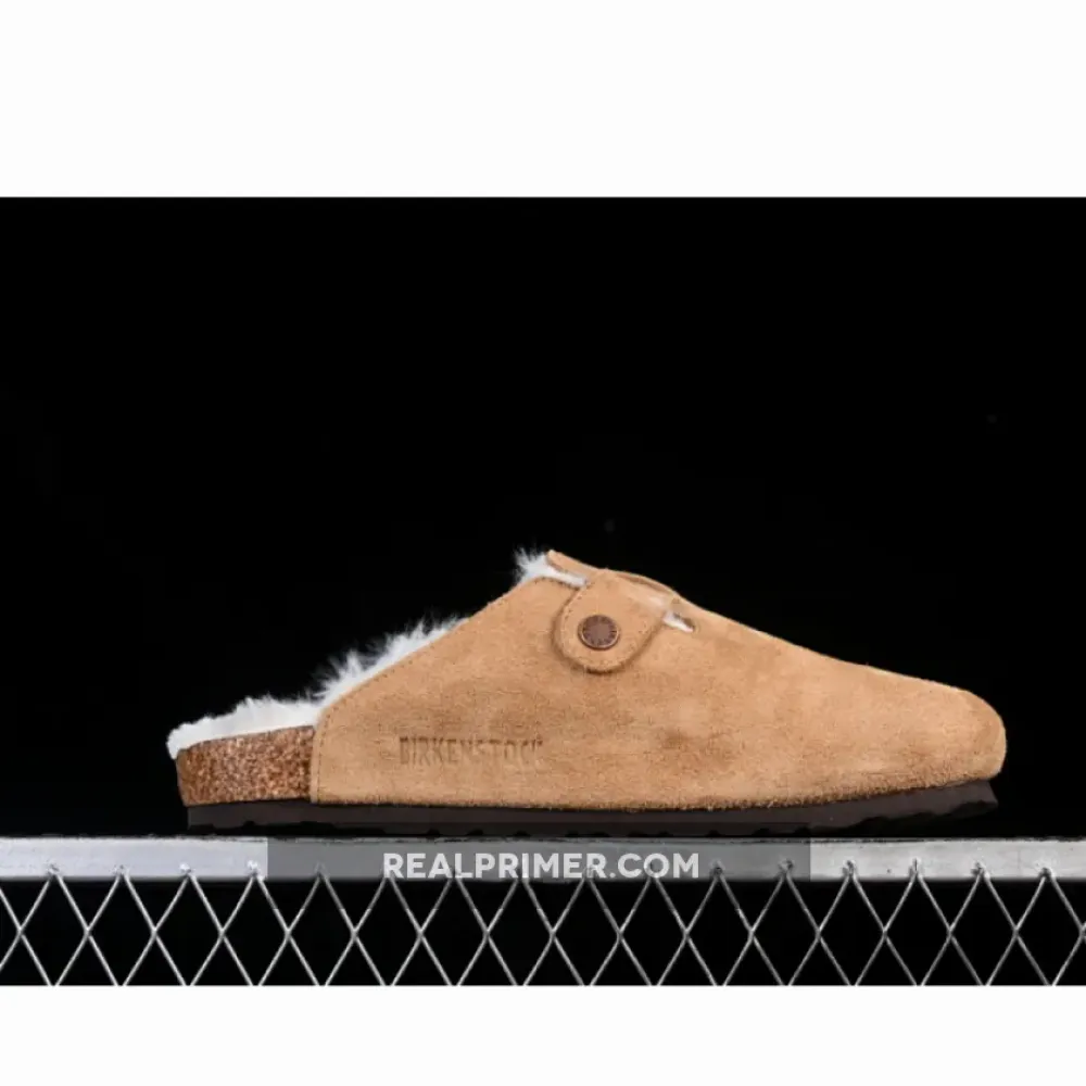 BIRKENSTOCK ADD FLEECE IN AUTUMN AND WINTER CHESTNUT BROWN/BROWN HYTUES