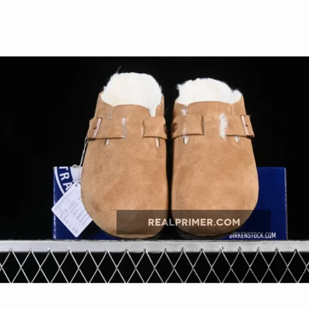 BIRKENSTOCK ADD FLEECE IN AUTUMN AND WINTER CHESTNUT BROWN/BROWN HYTUES