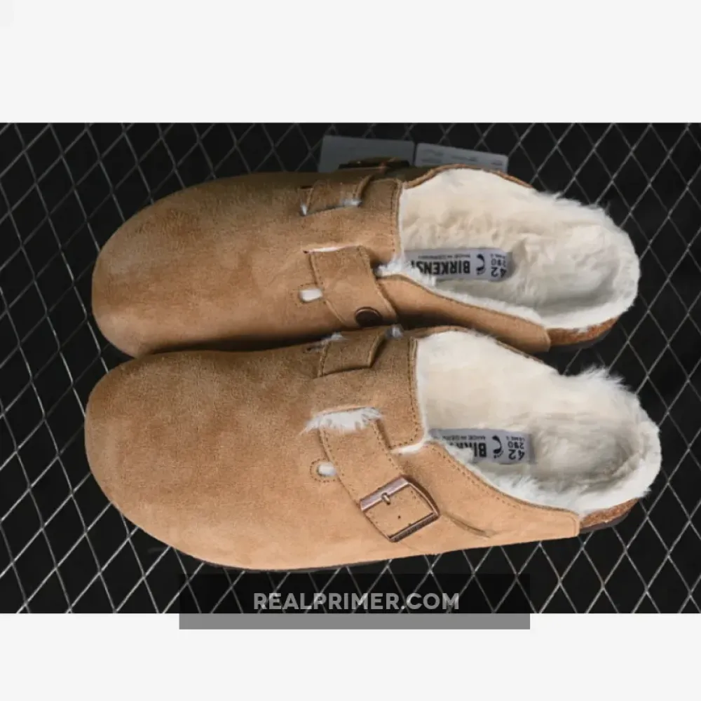 BIRKENSTOCK ADD FLEECE IN AUTUMN AND WINTER CHESTNUT BROWN/BROWN HYTUES