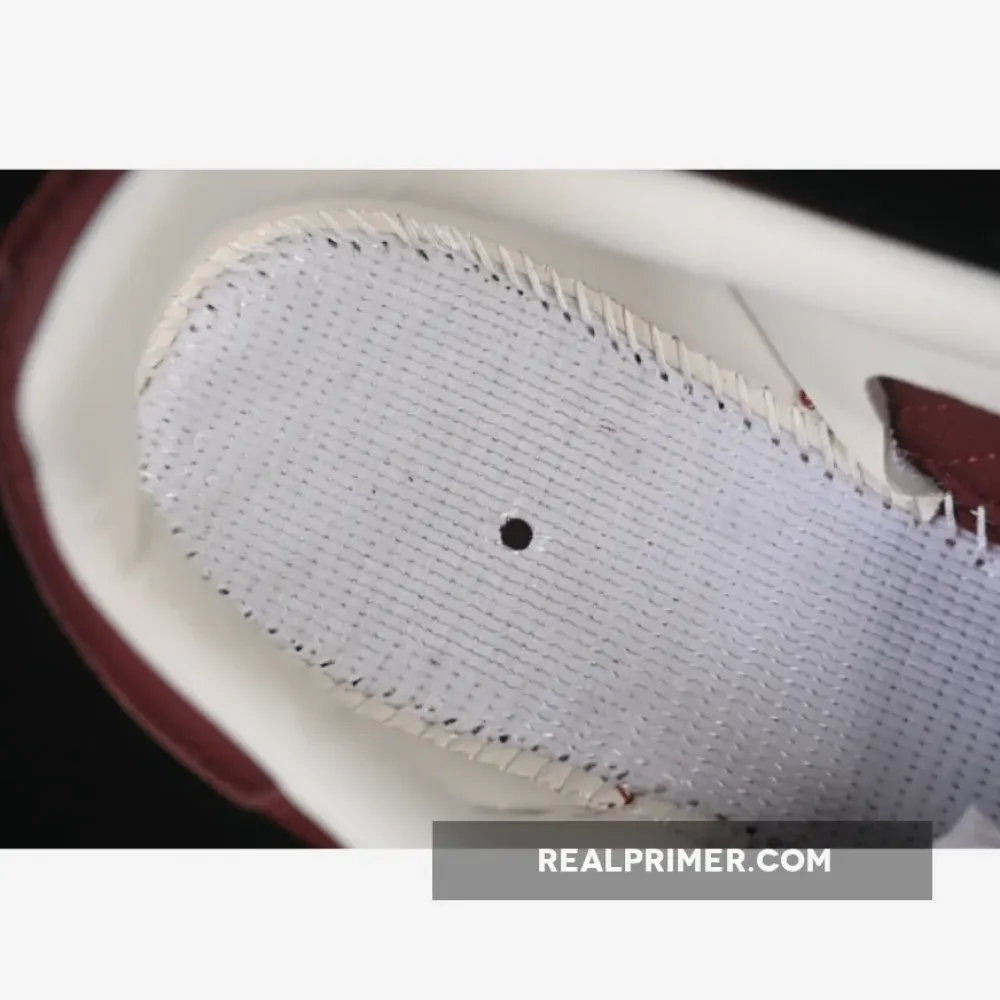 SAMBA OG CLOVER CASUAL BOARD SHOES KHAKI/WINE RED/WHITE JR0892