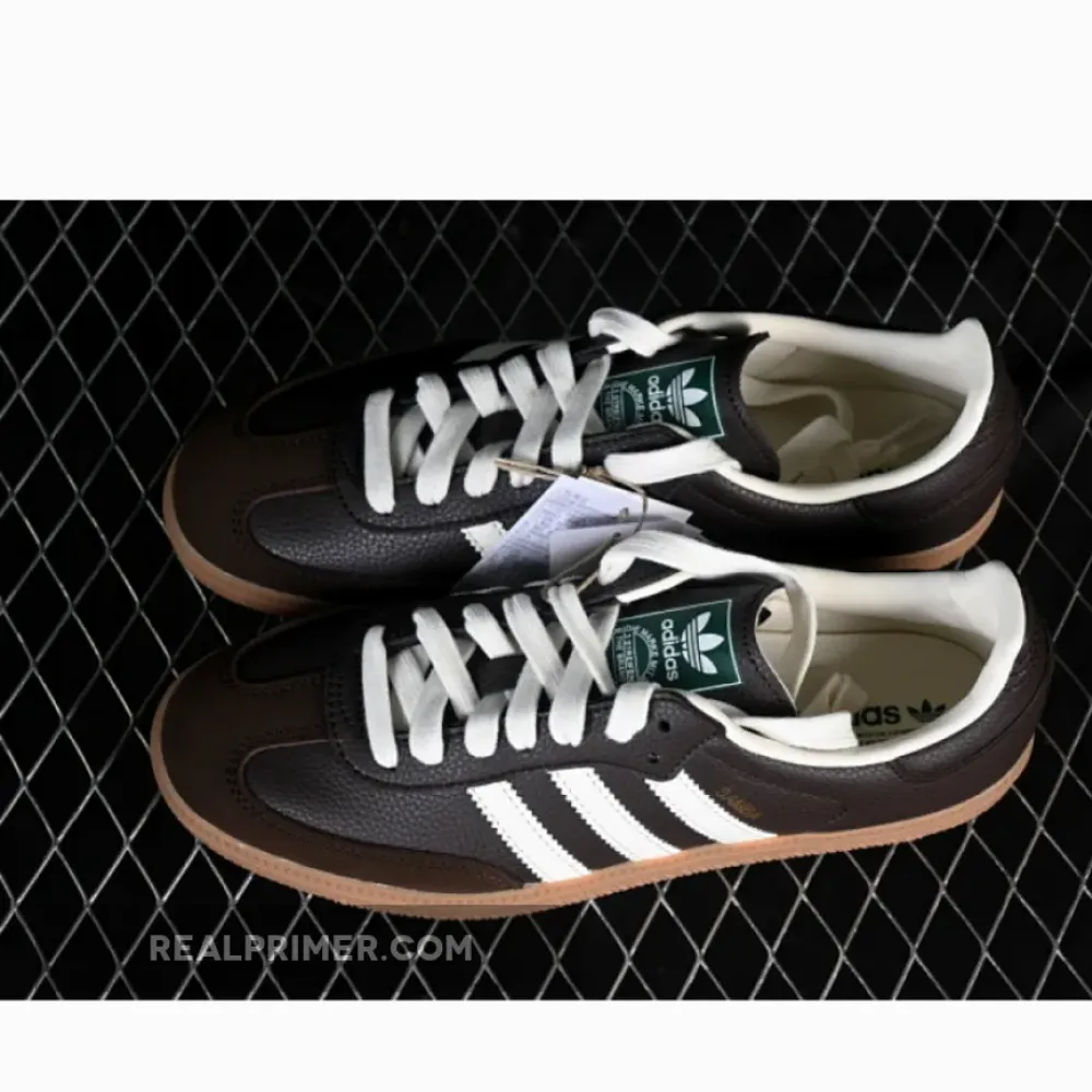 SAMBA OG CLOVER CASUAL BOARD SHOES BLACK/WHITE JR0891