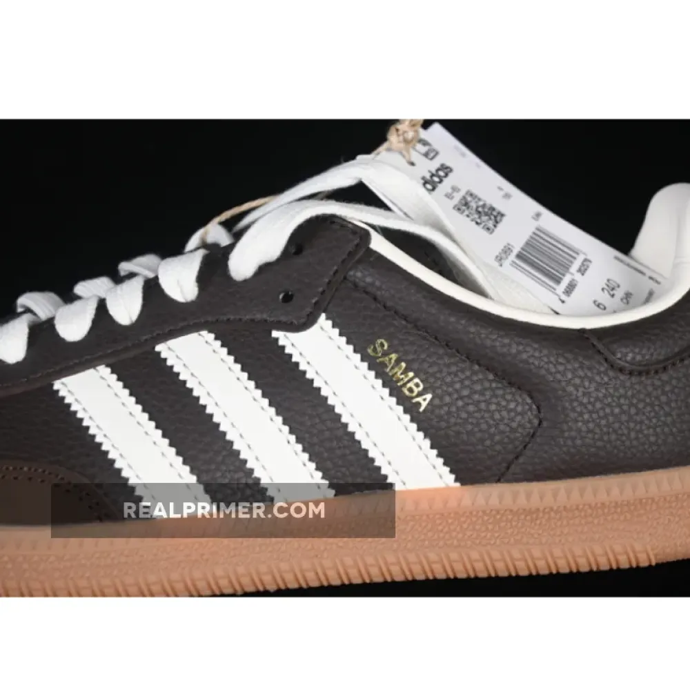 SAMBA OG CLOVER CASUAL BOARD SHOES BLACK/WHITE JR0891