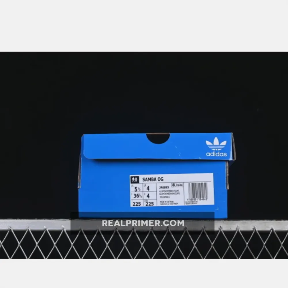 SAMBA OG CLOVER CASUAL BOARD SHOES GREY/COFFEE JR0893