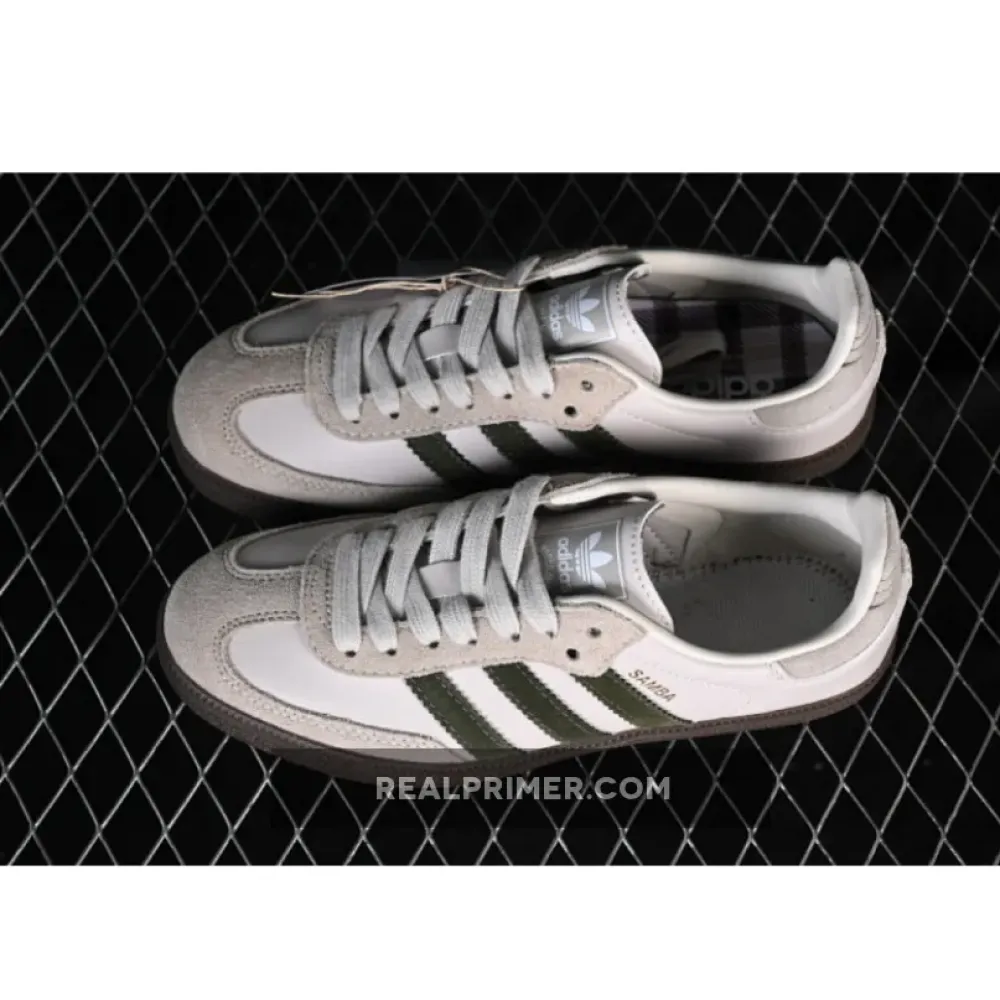 SAMBA OG CLOVER CASUAL BOARD SHOES GREY/COFFEE JR0893