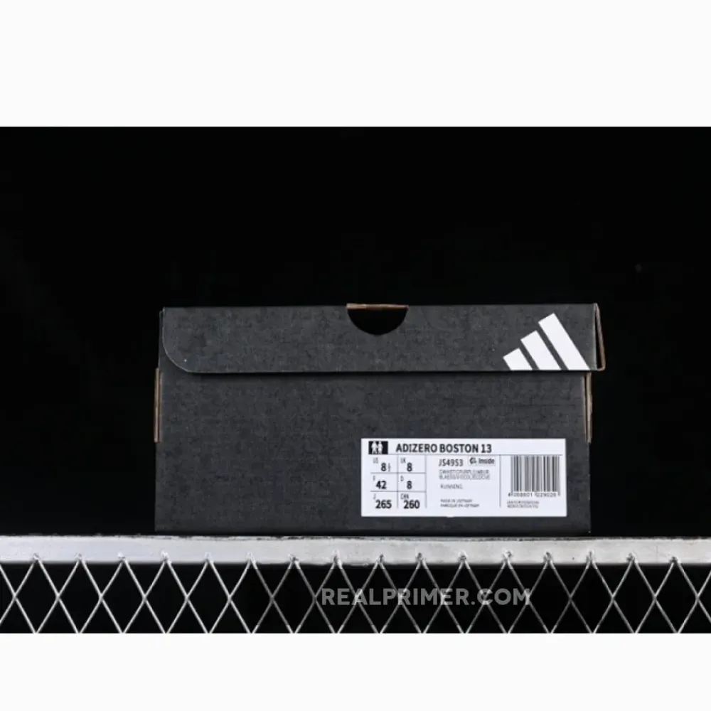 ADIZERO BOSTON 13 WHITE/NAVY BLUE/PURPLE JS4953