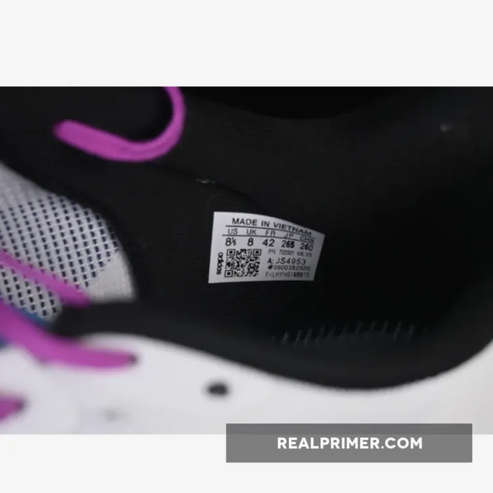 ADIZERO BOSTON 13 WHITE/NAVY BLUE/PURPLE JS4953