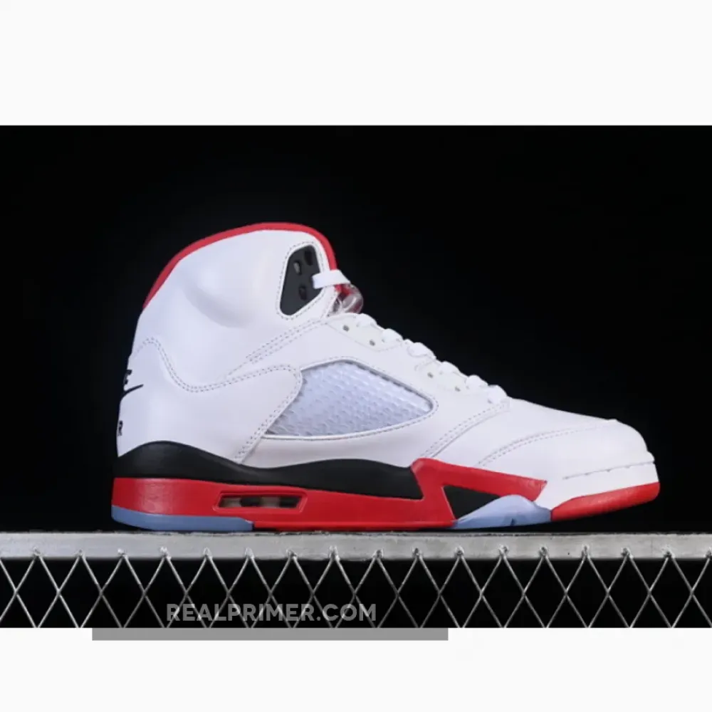AIR JORDAN 5 RETRO WHITE/FIRE RED/BLACK HQ7978-101
