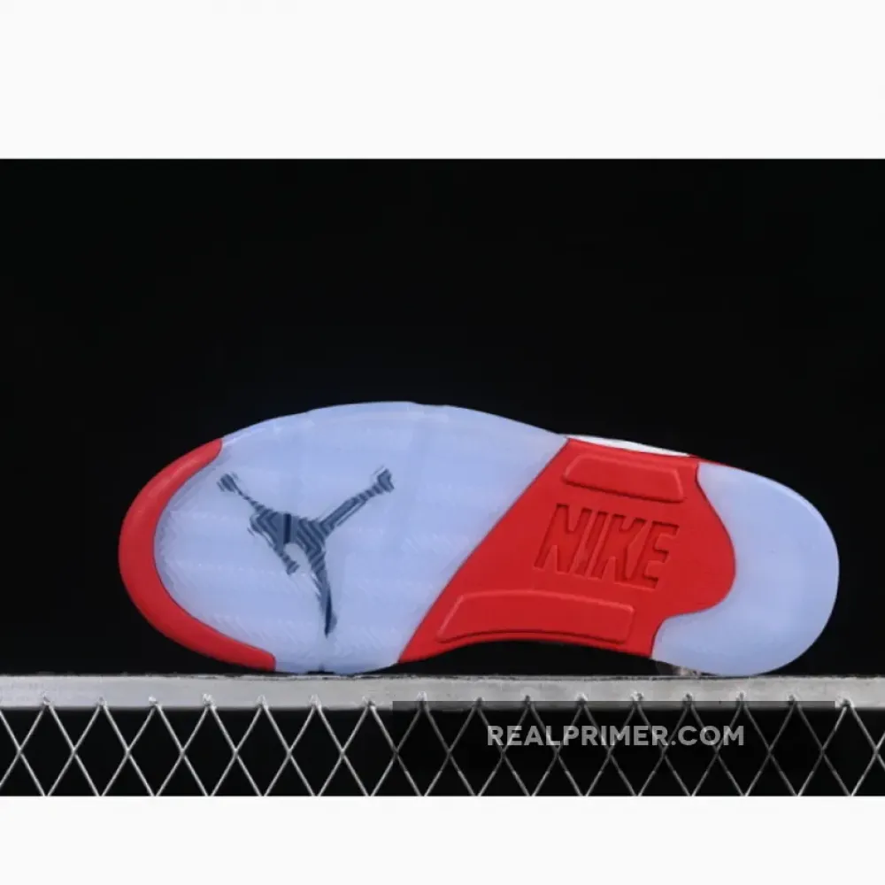 AIR JORDAN 5 RETRO WHITE/FIRE RED/BLACK HQ7978-101