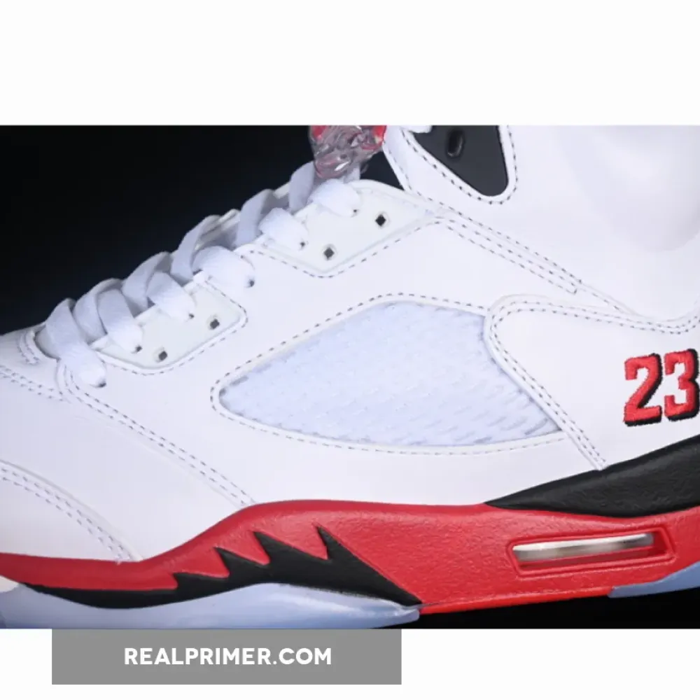 AIR JORDAN 5 RETRO WHITE/FIRE RED/BLACK HQ7978-101