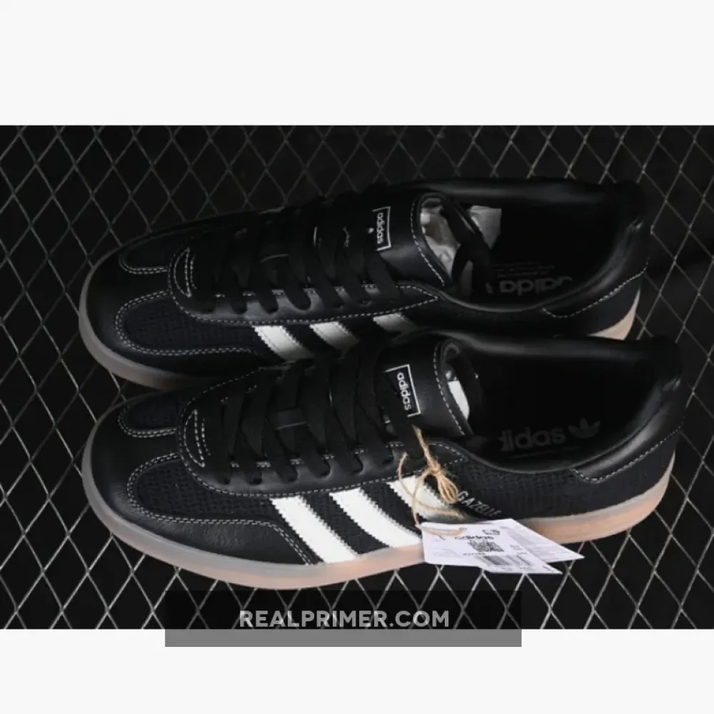 ORIGINALS GAZELLE INDOOR RETRO CASUAL SHOES PINK/BLACK JQ7084