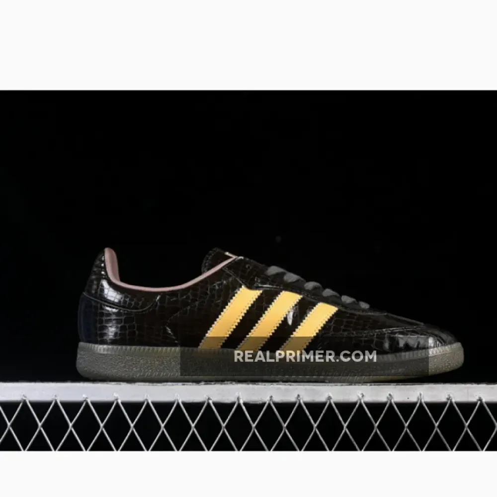 SAMBA OG CLOVER CASUAL BOARD SHOES BLACK/ORANGE KI6280