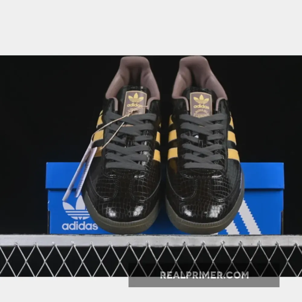 SAMBA OG CLOVER CASUAL BOARD SHOES BLACK/ORANGE KI6280