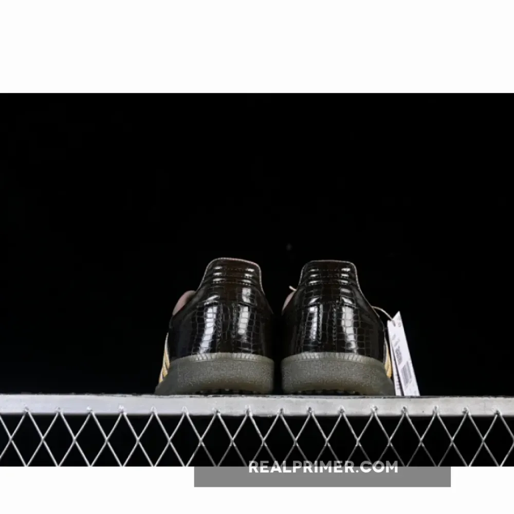 SAMBA OG CLOVER CASUAL BOARD SHOES BLACK/ORANGE KI6280