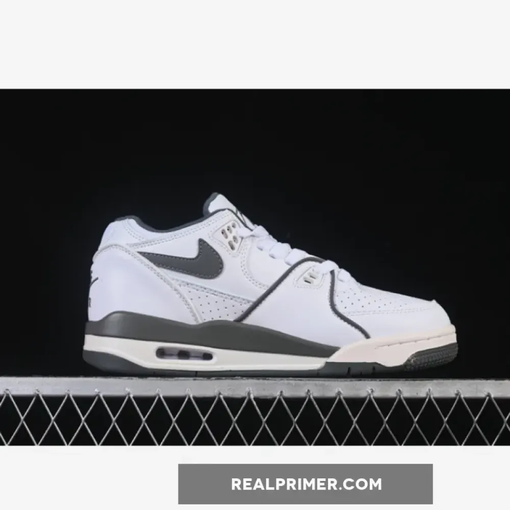 AIR FLIGHT 89 LOW BASKETBALL SHOES DARK GREY/WHITE HJ4484-101