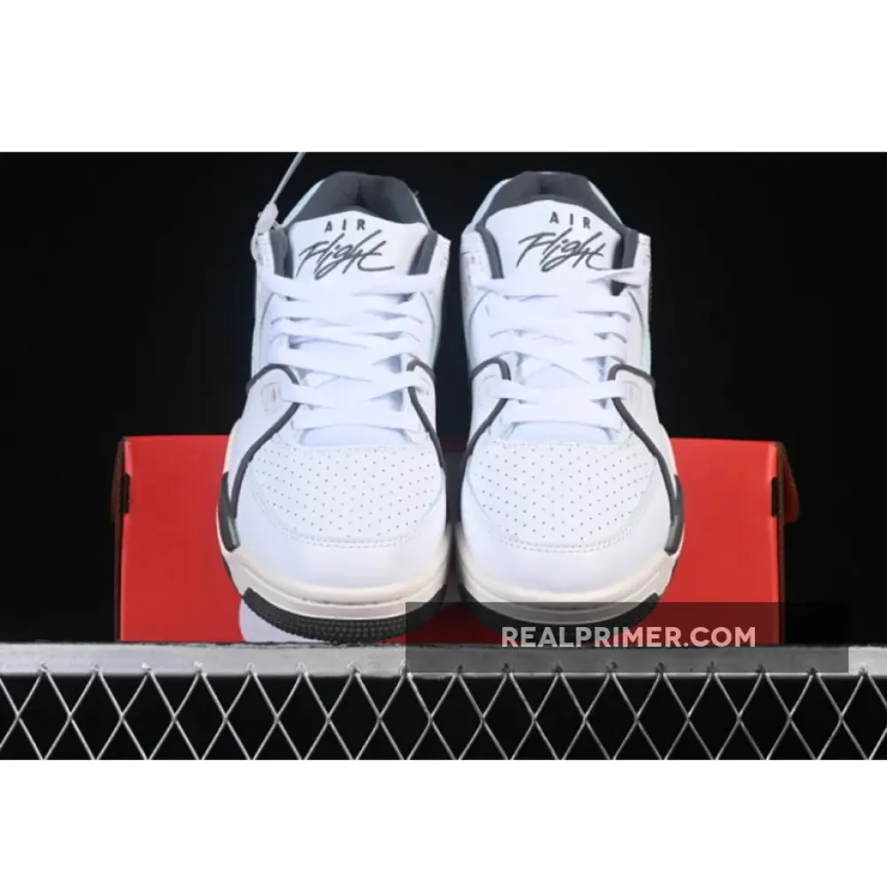 AIR FLIGHT 89 LOW BASKETBALL SHOES DARK GREY/WHITE HJ4484-101