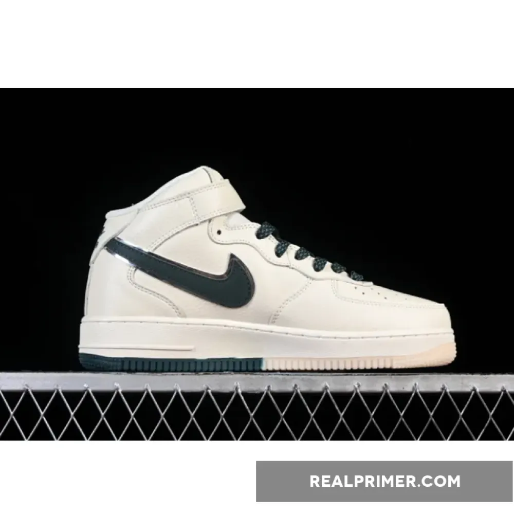 AIR FORCE 1 07 MID STARRY SKY BEIGE/DARK GREEN/PINK XL0236-235